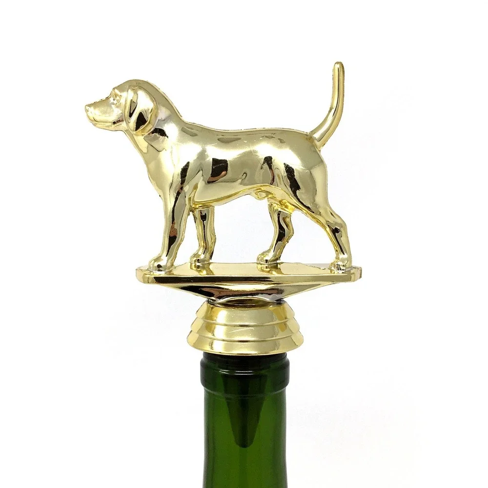 Handmade Bottle Stopper made from Repurposed Beagle Trophy